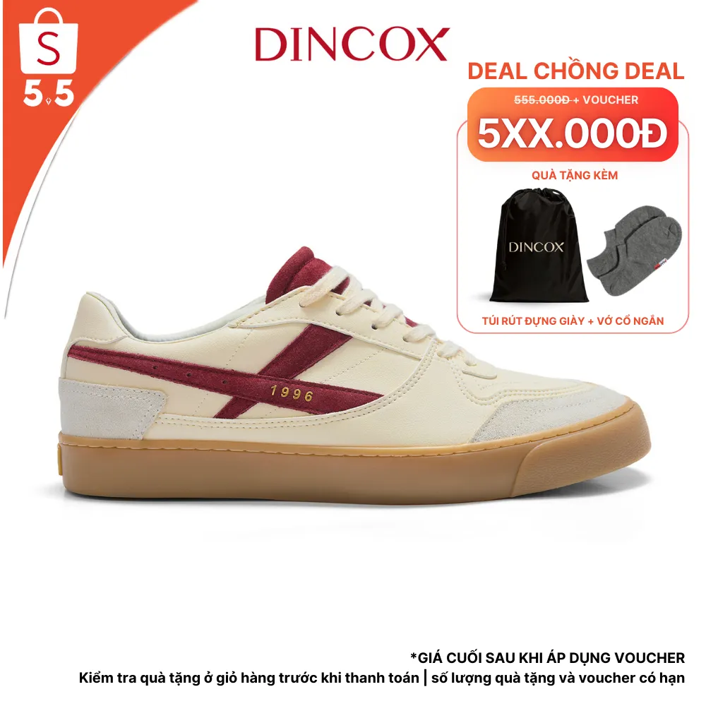 Ảnh New Arrivals | Giày Da Sneaker Nam Nữ DC39 BERRY SODA DINCOX Shoes Đế Bằng - Microfiber Leather 1