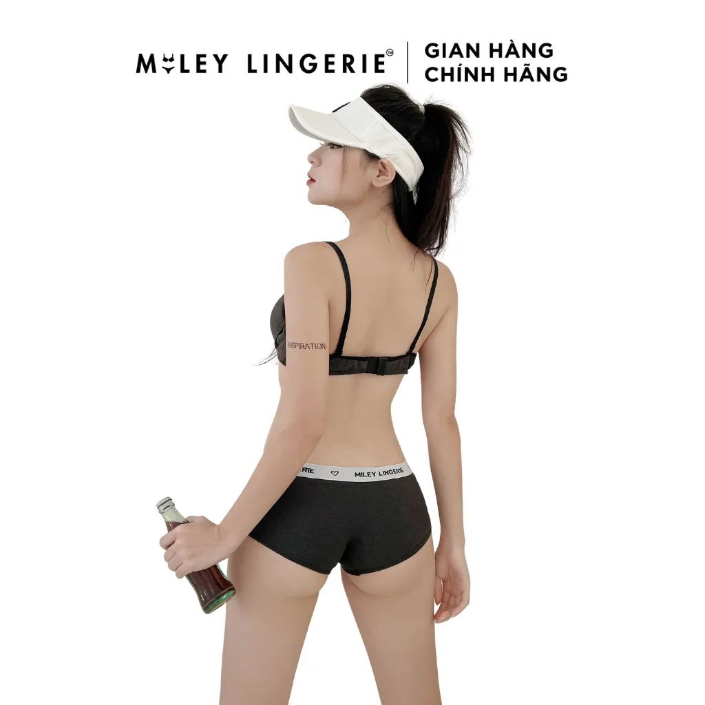 Ảnh "New"Bộ 2 Quần Lót Nữ Cotton Boy Short Lưng Logo Miley Lingerie 3
