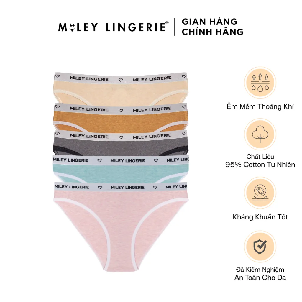 Ảnh "New"Combo 5 Quần Lót Nữ Thể Thao Cao Cấp Melange Active Miley Lingerie - Màu Ngẫu Nhiên 2