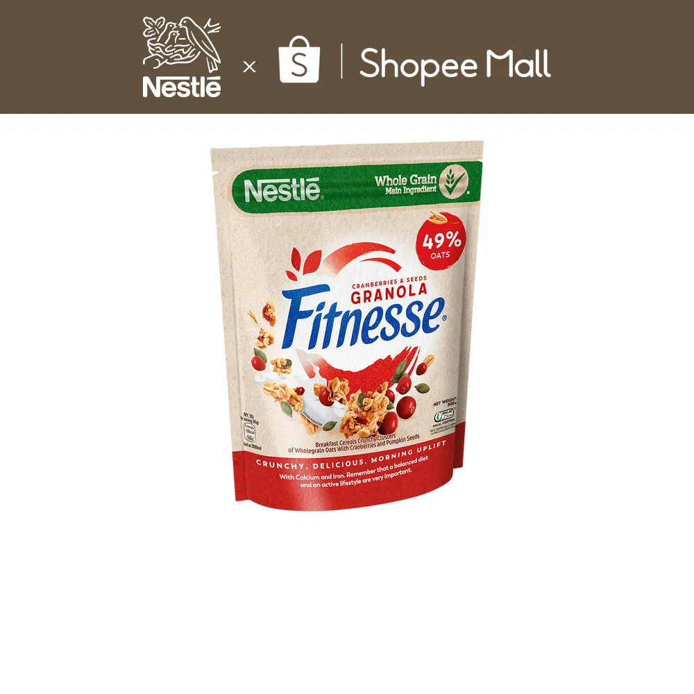 Ảnh Ngũ cốc ăn sáng Fitnesse Granola Nam Việt Quất & Hạt Bí Ngô (gói 300g) 1