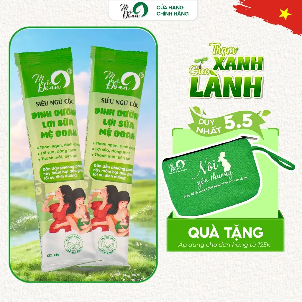 Ảnh - Ngũ cốc lợi sữa Mệ Đoan cung cấp dinh dưỡng trong thai kỳ và nuôi con bằng sữa 450g 1