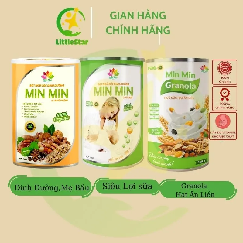 Ảnh Ngũ Cốc Min Min 500g Cao Cấp  - Giành Cho Mẹ Bầu - Bổ Sung Dinh Dưỡng - Lợi Sữa 1