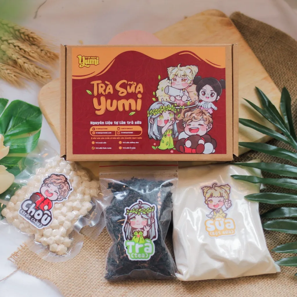Ảnh Nguyên liệu làm Trà sữa tự nấu Trạm ngọt Yumi các loại kèm hướng dẫn làm tại nhà thơm ngon chuẩn vệ sinh 4