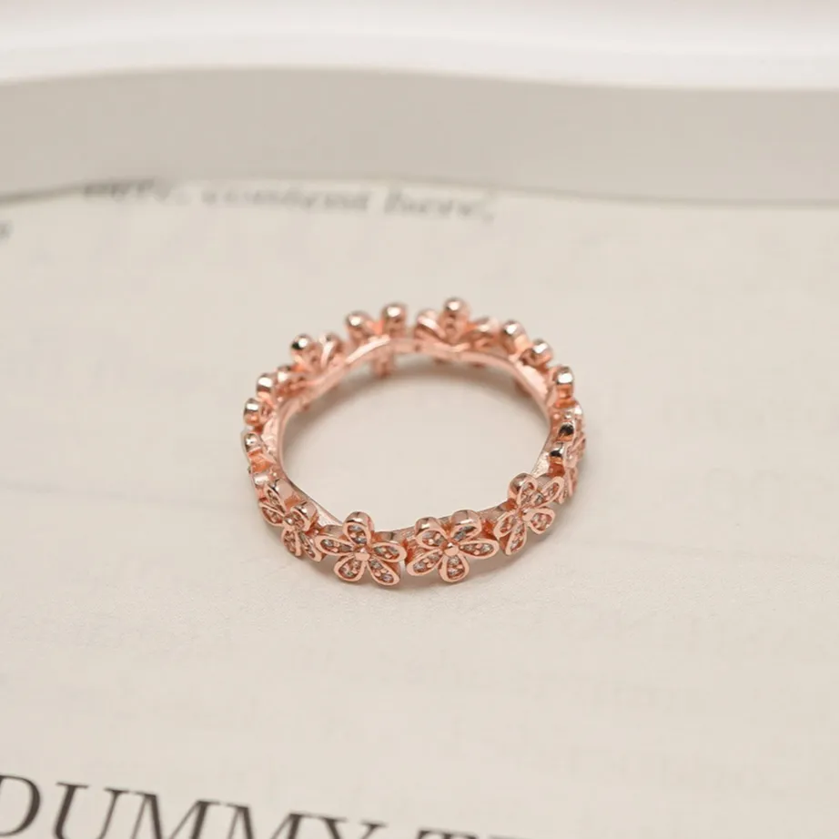 Ảnh Nhẫn bạc nữ CDE Stone Attach Chrysanthemum Ring CDE8044RG - Nhẫn bạc nữ Lamy 2
