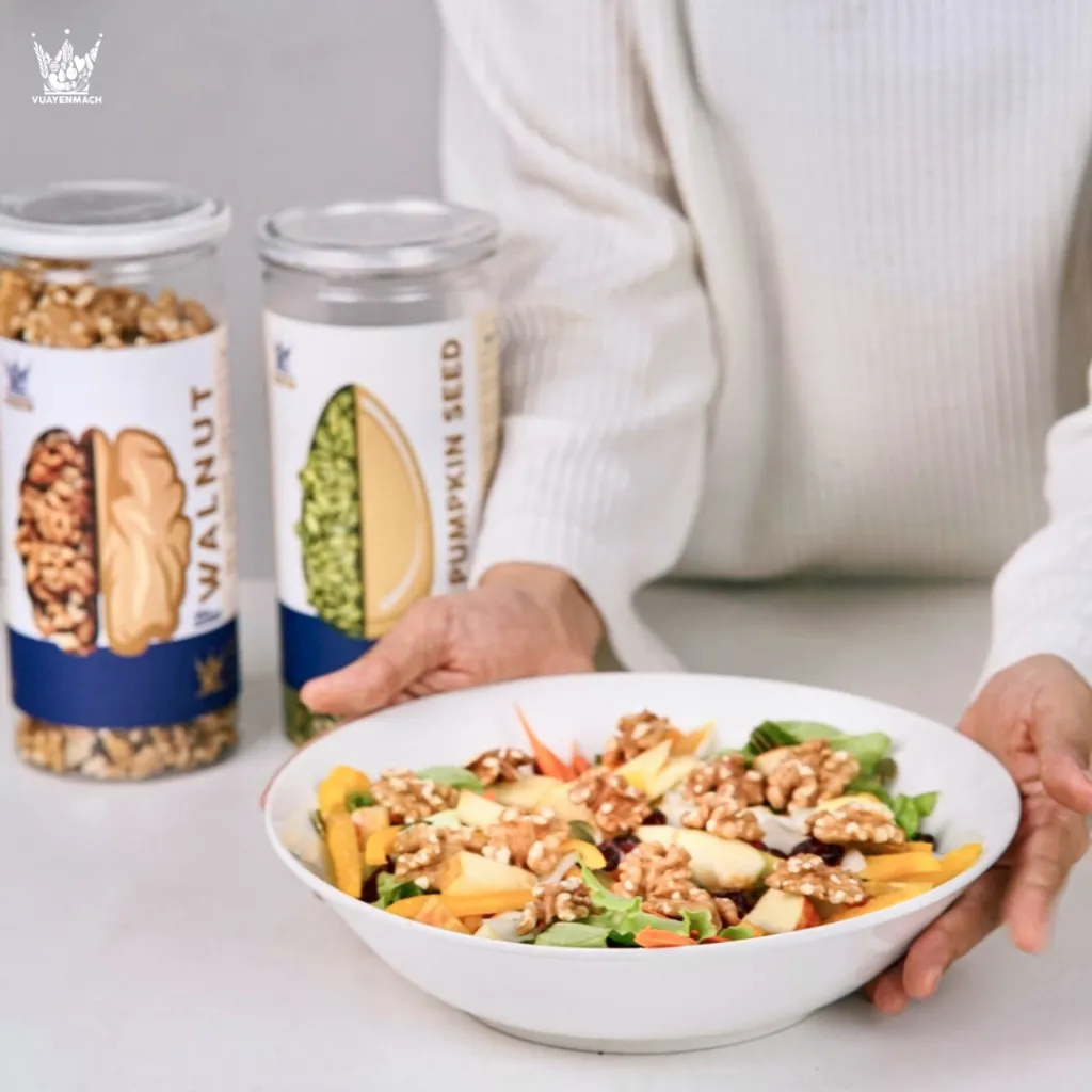 Ảnh Nhân Óc Chó Thượng Hạng VUA YẾN MẠCH Original Nhập Khẩu Chile dùng làm bánh, làm sữa 2