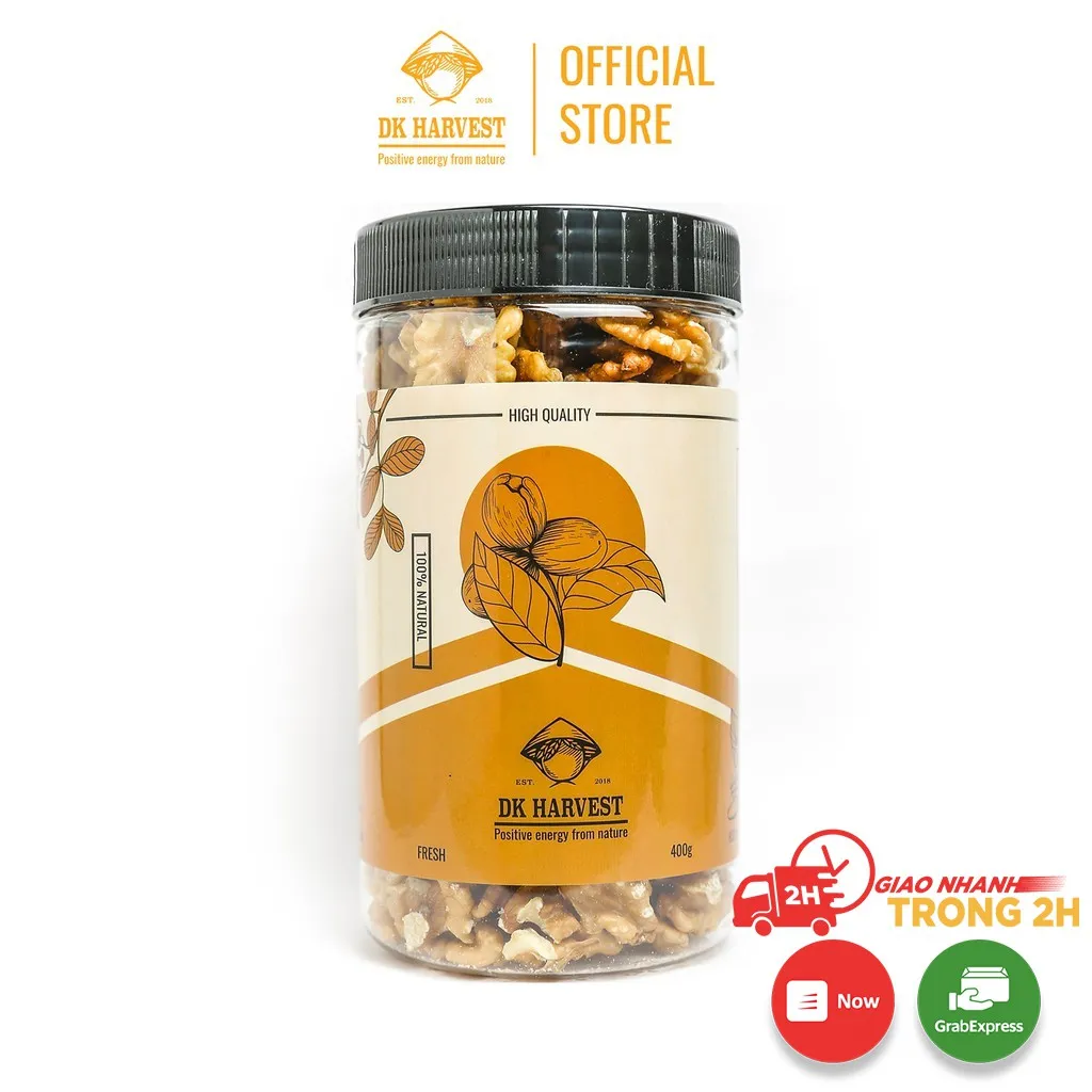 Ảnh Nhân Óc Chó Vàng DK Harvest 200g/400g - Nhập Khẩu Mỹ | Dinh Dưỡng Cho Mẹ Bầu & Trẻ Nhỏ, Tốt Cho Trí Não 1