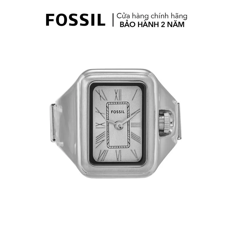 Ảnh Nhẫn đồng hồ nữ Fossil RAQUEL WATCH RING ES5344 dây thép không gỉ - màu bạc 2