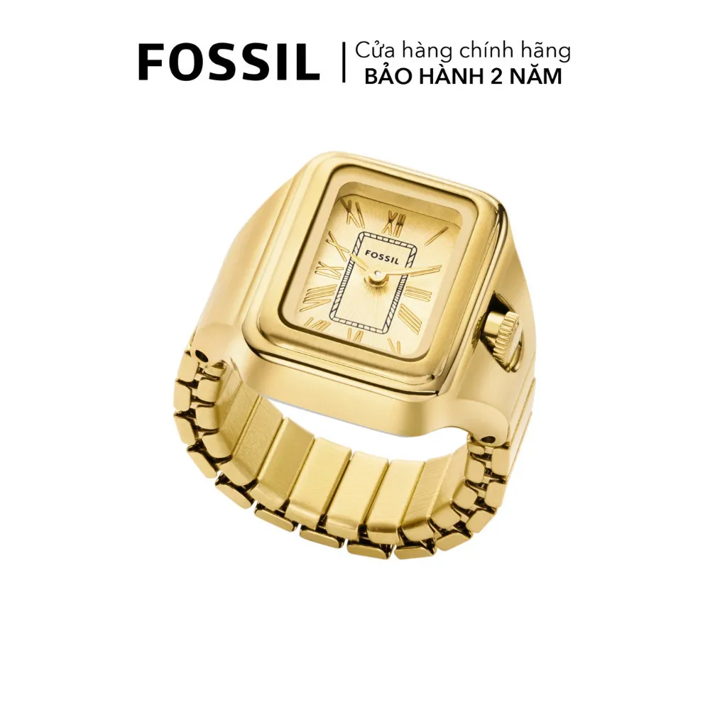 Ảnh Nhẫn đồng hồ nữ Fossil RAQUEL WATCH RING ES5343 dây thép không gỉ - màu vàng 1