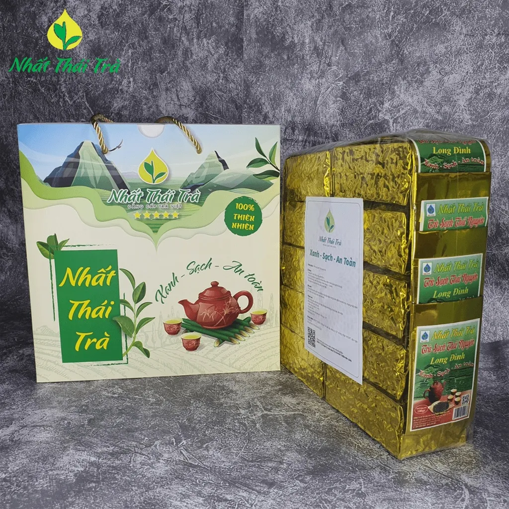 Ảnh Nhất Thái Trà Long Đình Trà Thái Nguyên cao cấp chát êm vị đượm ngây hậu ngọt sâu hương thơm quyện 4