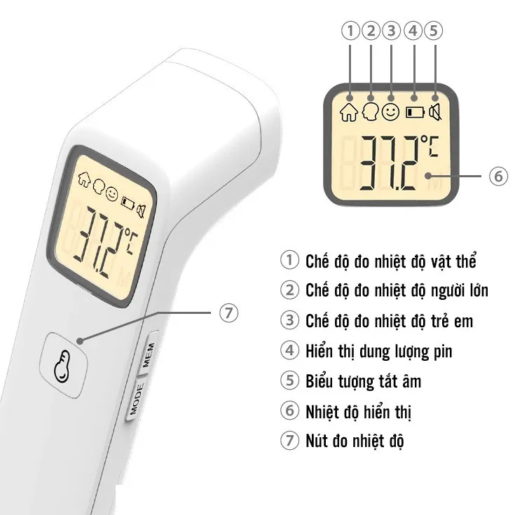 Ảnh Nhiệt kế hồng ngoại không tiếp xúc đa năng Jumper JPD-FR203 4