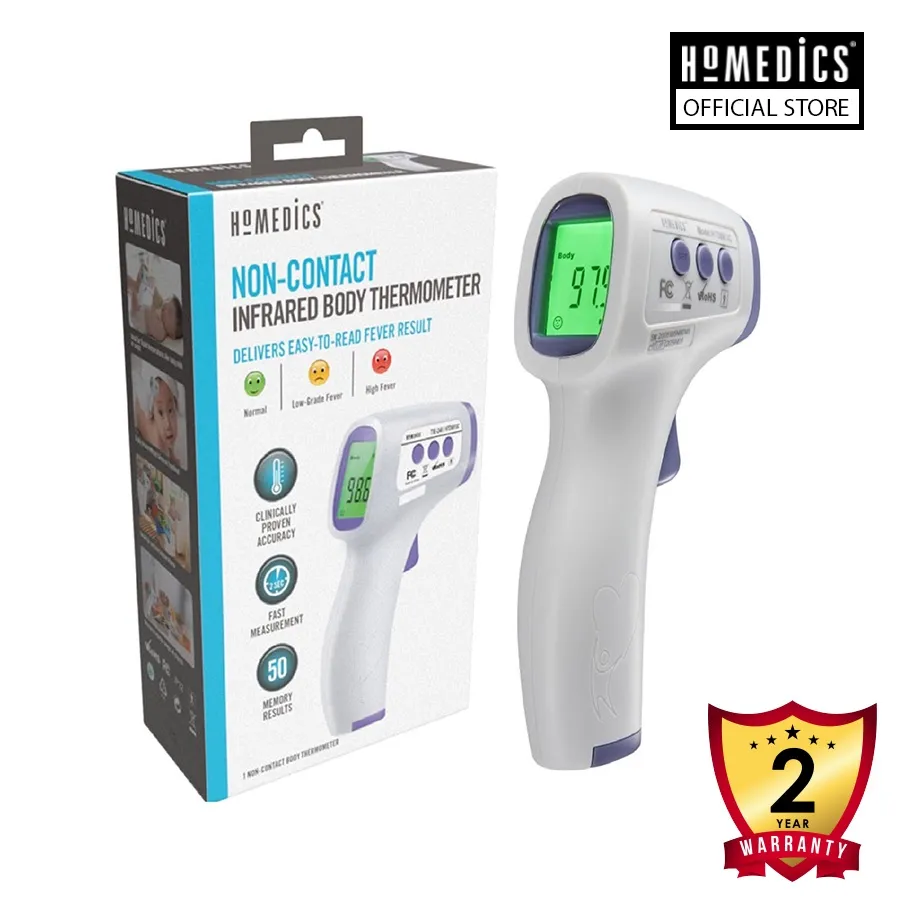 Ảnh Nhiệt kế hồng Ngoại không tiếp xúc chứng nhận FDA Hoa Kỳ nhập khẩu USA HoMedics TIE-240 1