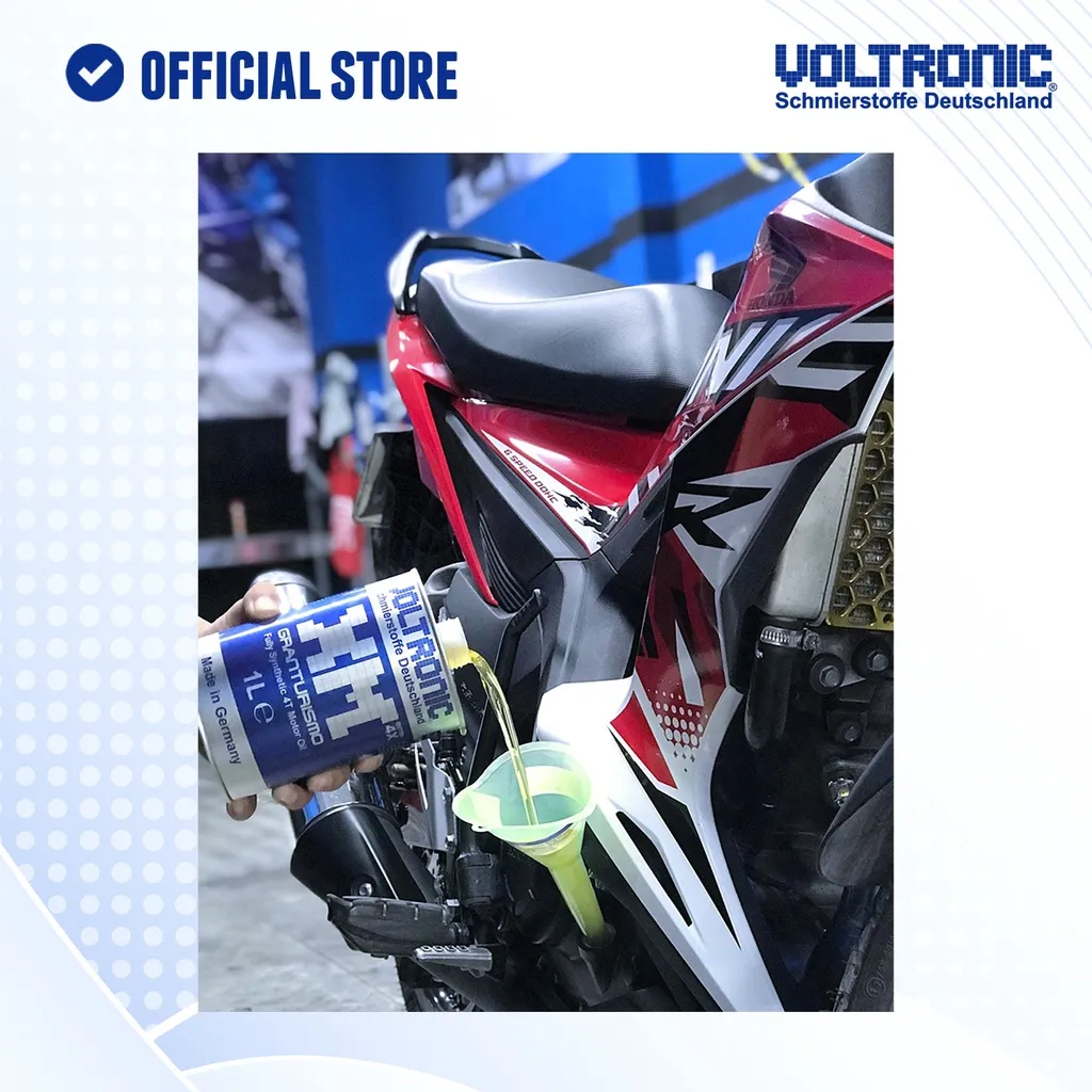 Ảnh Nhớt tổng hợp biến thiên cao cấp cho xe số và côn tay VOLTRONIC granturismo xm blue nhập khẩu đức 3
