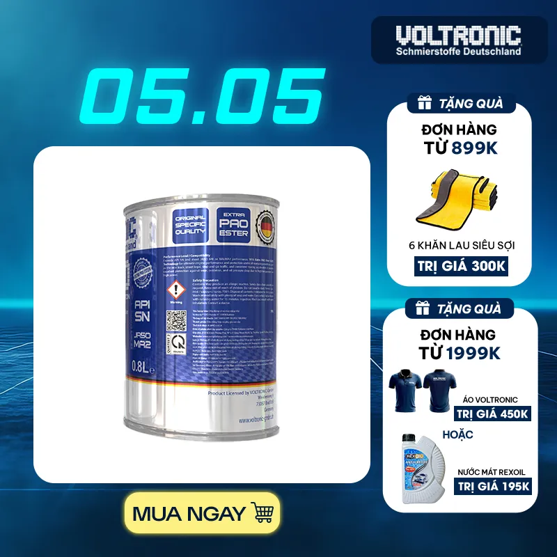 Ảnh Nhớt tổng hợp cho xe số, xe côn tay Voltronic Evo 10w30 4T Honda Edition 2