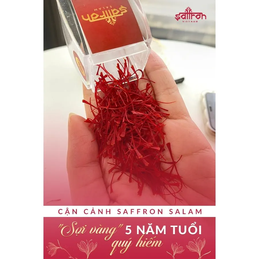 Ảnh Nhụy Hoa Nghệ Tây Saffron Salam cao cấp 1Gram/hộp 3