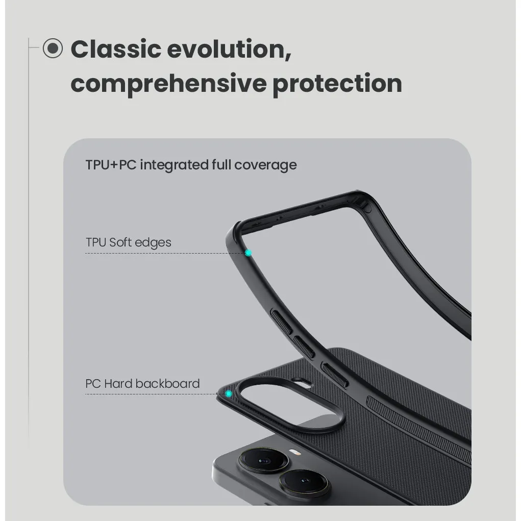 Ảnh Nillkin Cho Poco X7 Pro Ốp điện thoại Super Frosted Shield Pro Chống Vân Tay Chống Sốc Ốp điện thoại 4