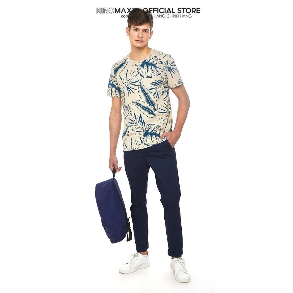 Ảnh NINOMAXX Quần Khaki Nam dài dáng slim fit cotton 1905098 2