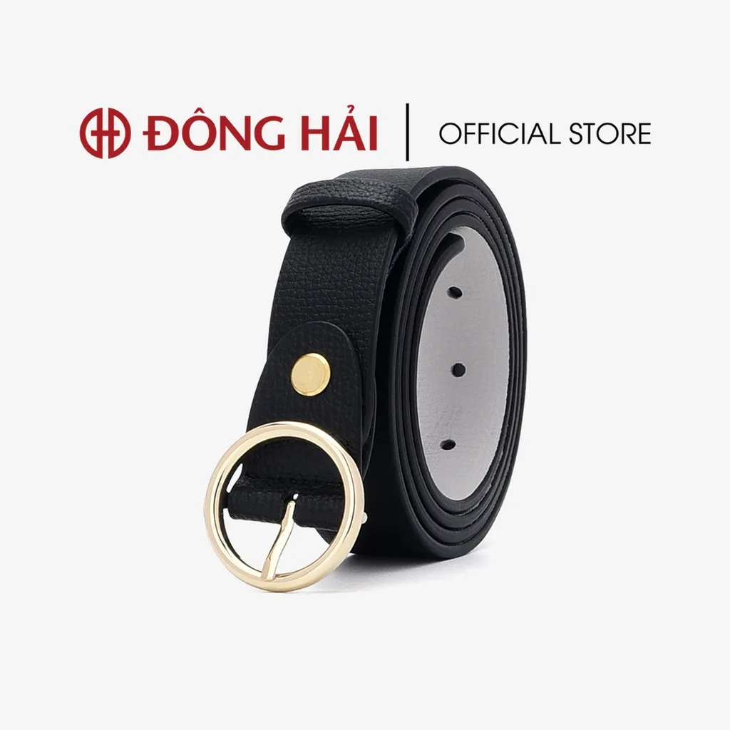 Ảnh Nịt Da Nữ Đông Hải Khoá Tròn Kim Loại - PH03 4
