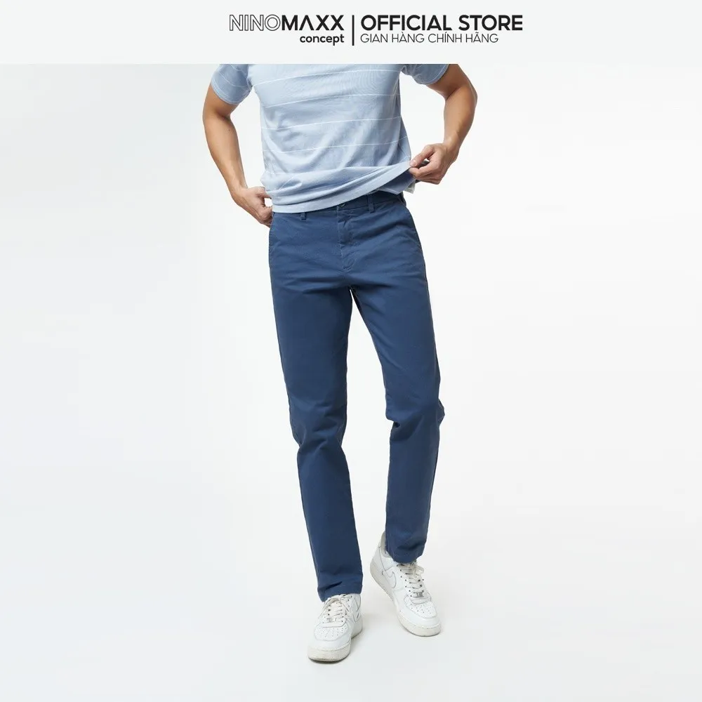 Ảnh N&M Quần khaki Basic Nam dáng Regular fit trẻ trung nhiều màu 2202017 2