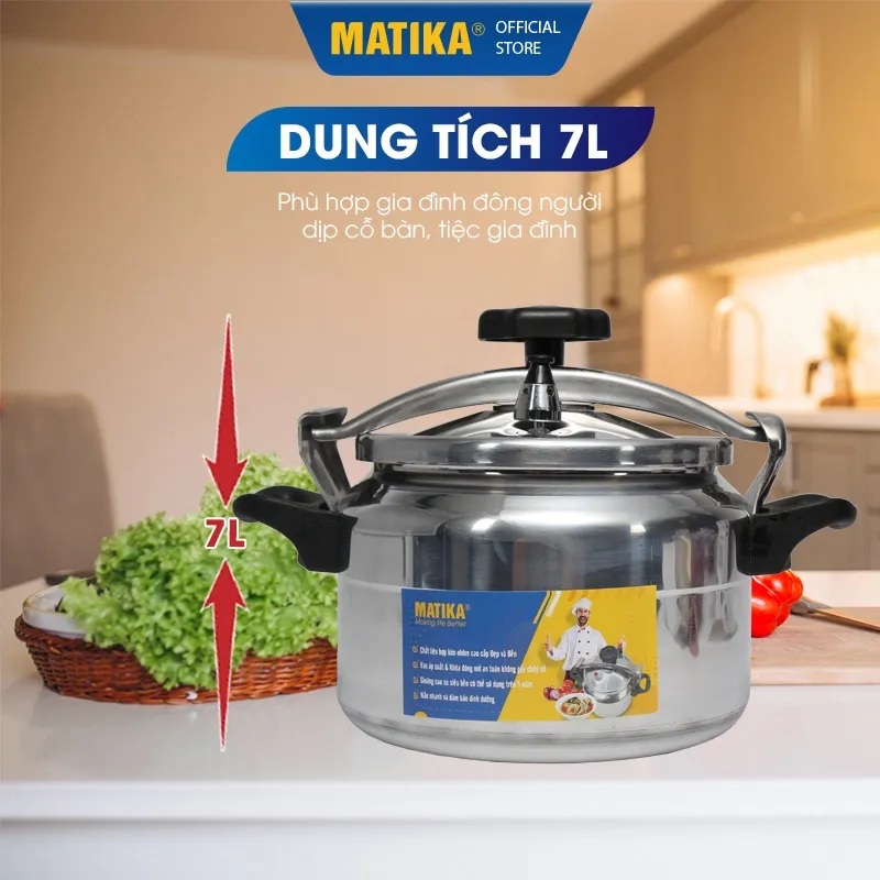 Ảnh Nồi Áp Suất Bếp Gas MATIKA Dung Tích 7L MTK-9270 2