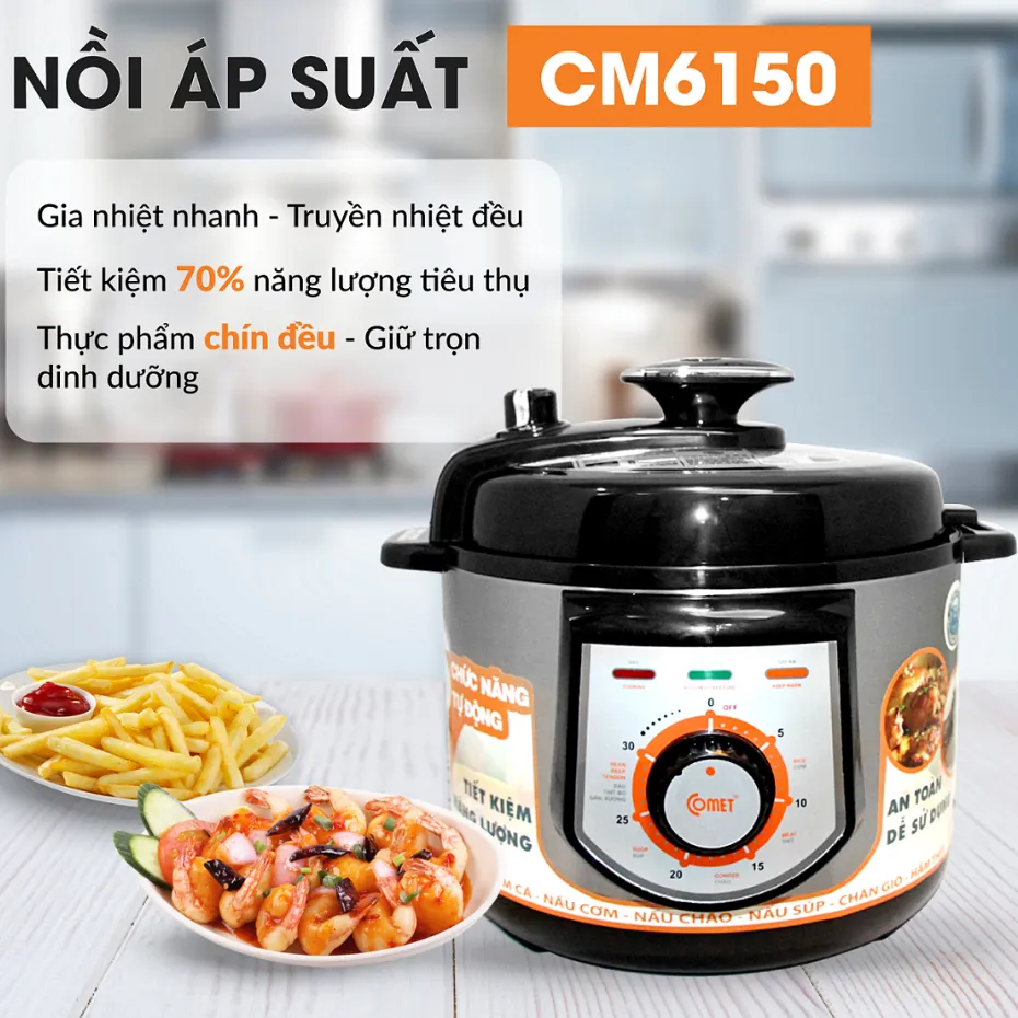 Ảnh Nồi áp suất điện 5L COMET - CM6150 2