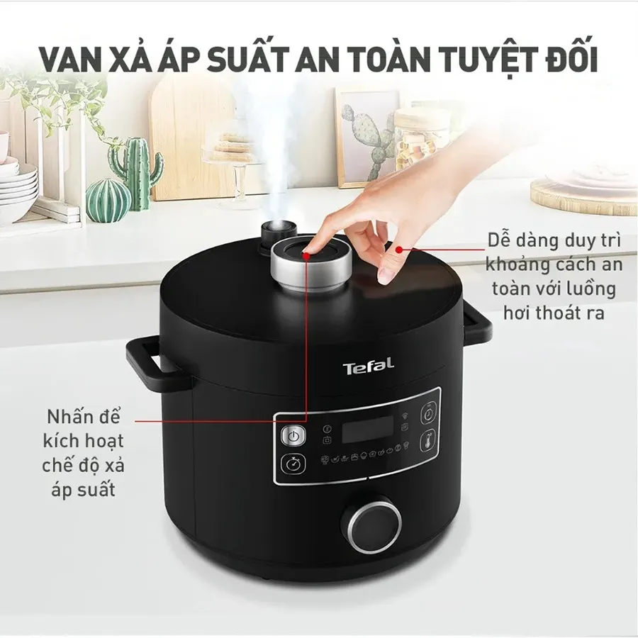 Ảnh Nồi áp suất điện đa năng Tefal 4.8L CY754830 - 10 chương trình nấu tự động - Giữ ấm 24 giờ 2