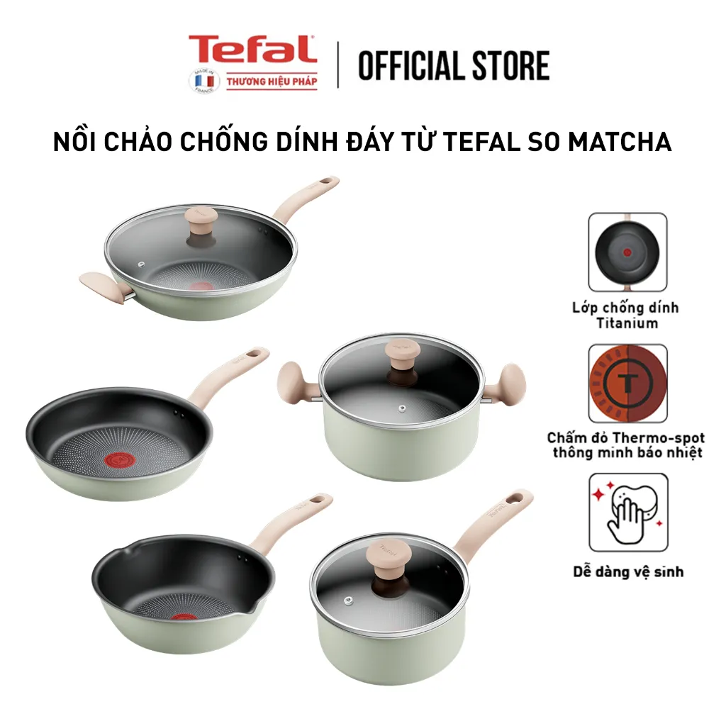Ảnh Nồi chảo chống dính đáy từ Tefal So Matcha chống dính an toàn 1