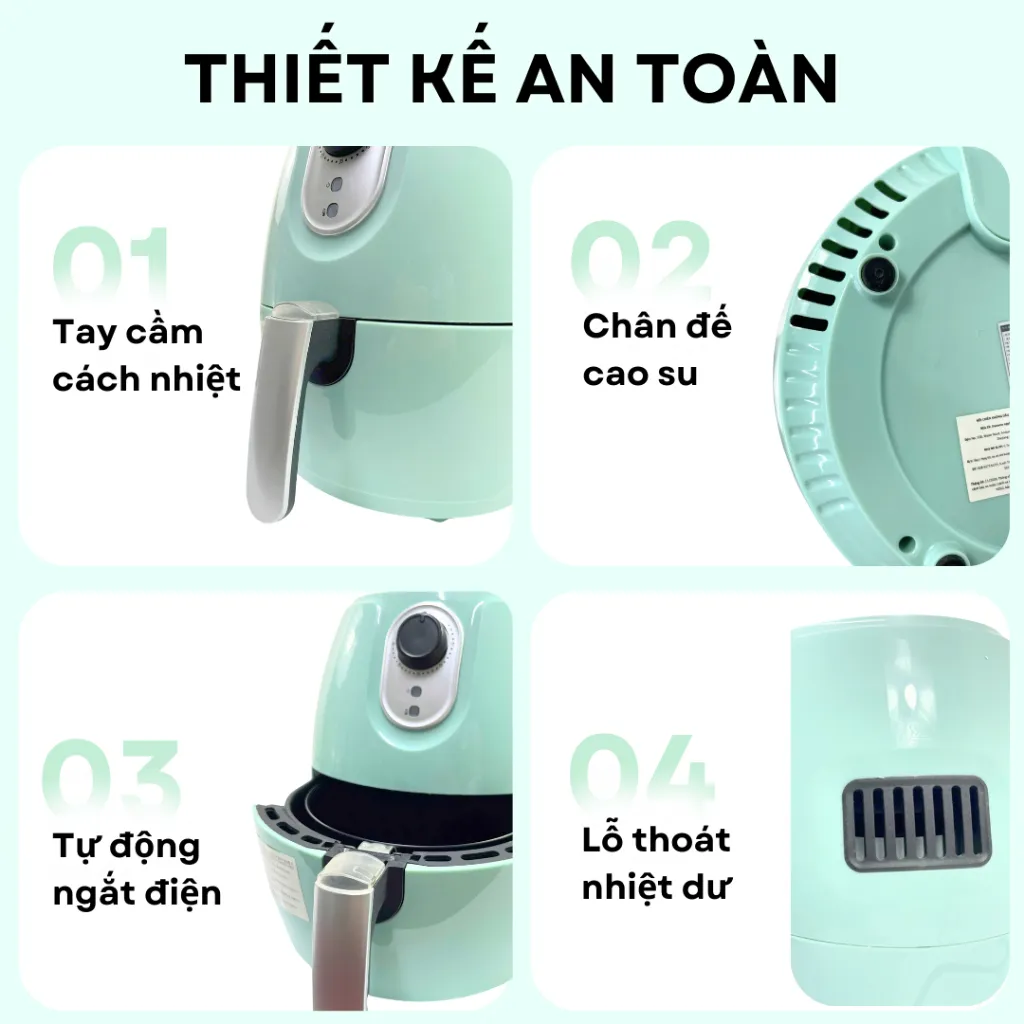 Ảnh Nồi chiên không dầu Daewoo công nghệ Rapid Air hiện đại 2.6L DEF-DM550/ DEF-DM555 bảo hành 12 tháng 3