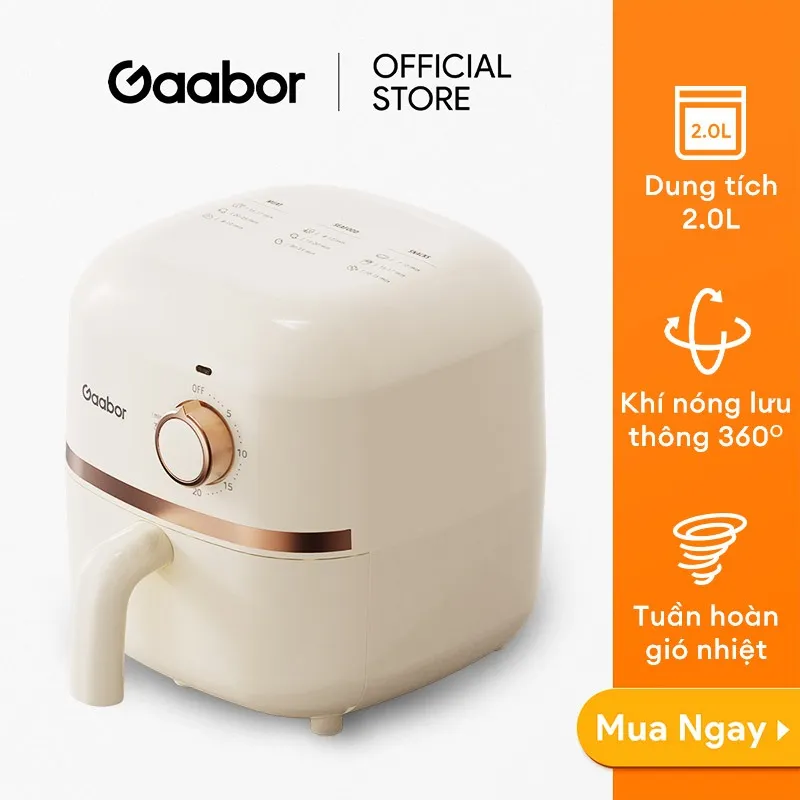 Đánh giá Nồi chiên không dầu Gaabor AF20M-YE01A 2L: Nhỏ gọn, Nóng nhanh, Giá Tốt