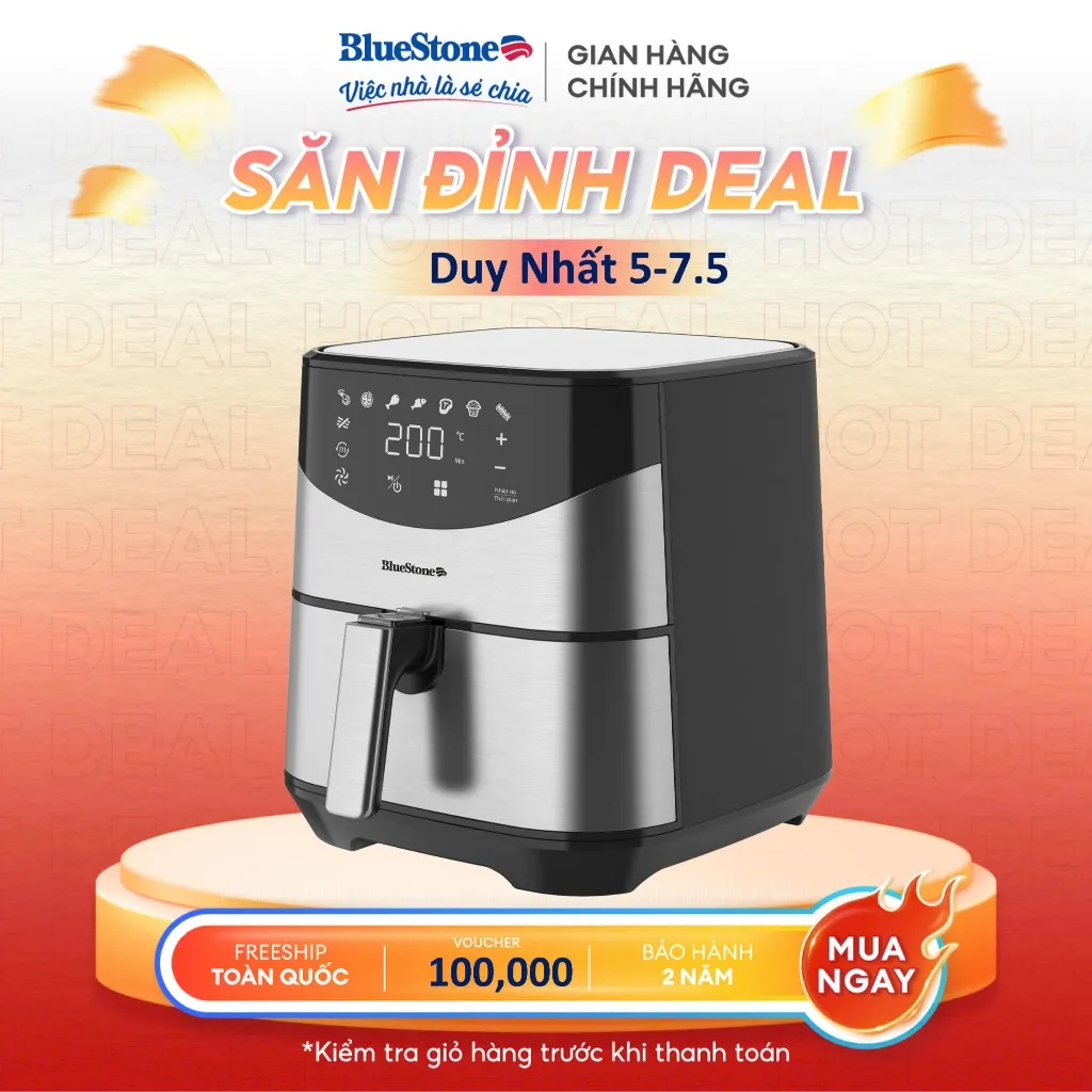 Ảnh Nồi Chiên Không Dầu Điện Tử BlueStone AFB-5880 - 5.5 Lít -1700W 1