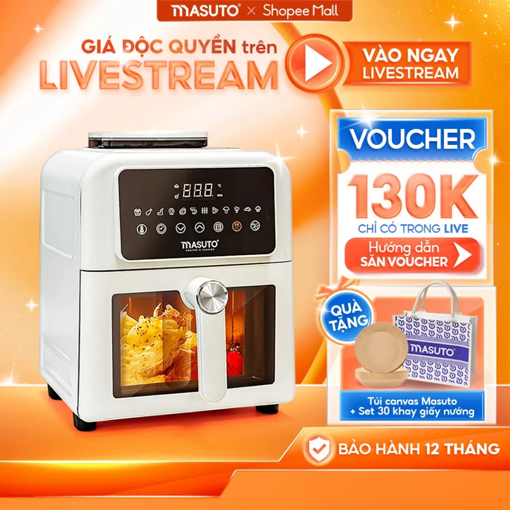 Đánh Giá Nồi Chiên Không Dầu Masuto MSKing 6L: 2 Tầng Đốt, Hơi Nước, Nướng Gà Nguyên Con