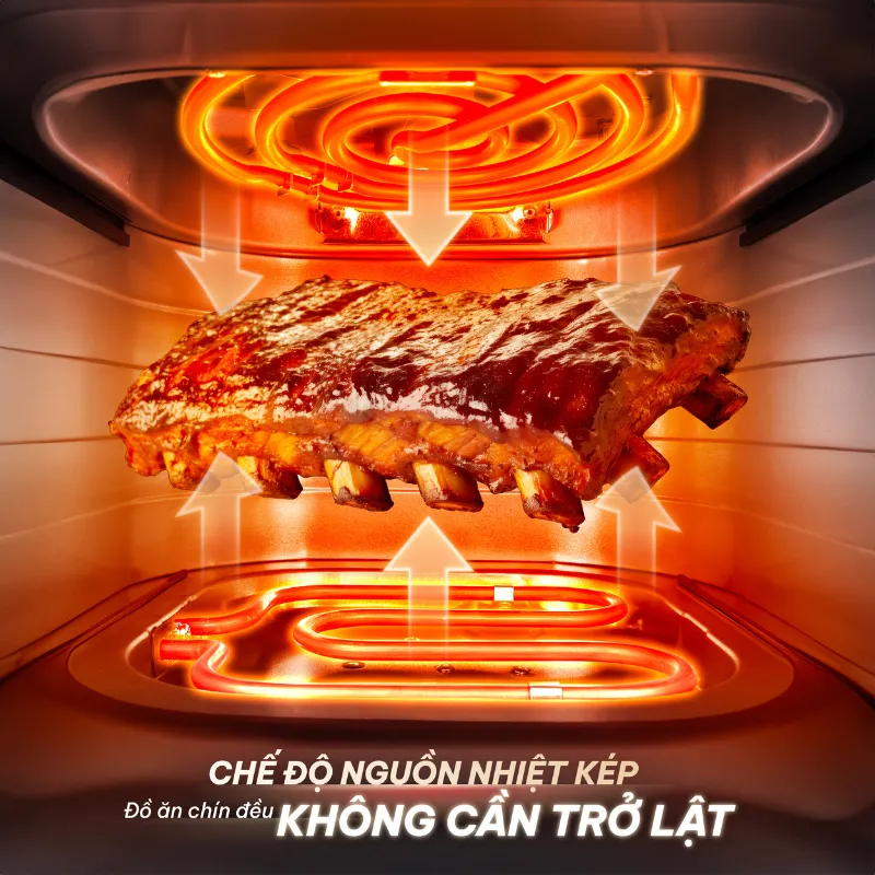 Ảnh Nồi chiên không dầu Masuto MSQueen 6L màn hình cảm ứng đốt 2 tầng đối lưu không cần trở lật 3