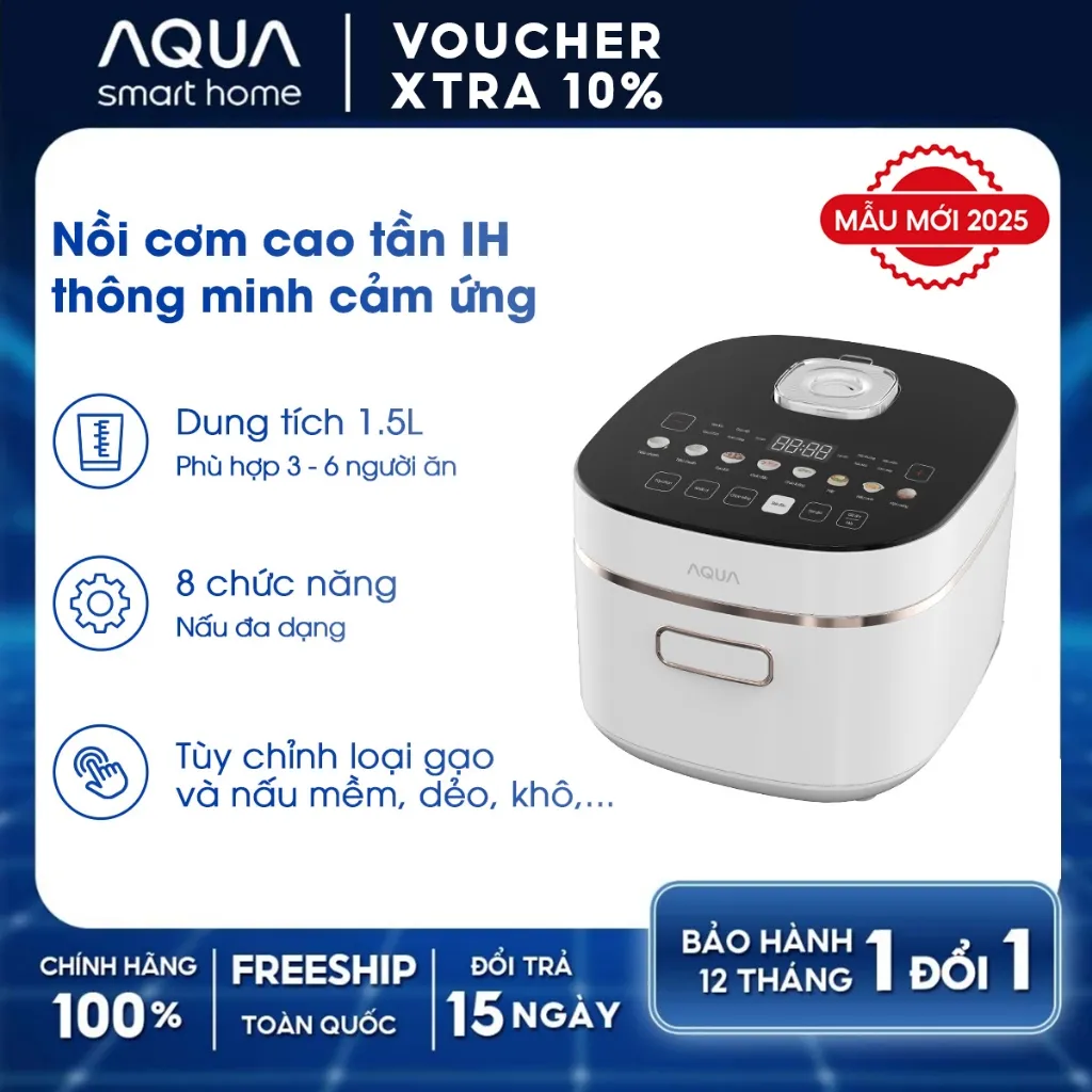 Đánh Giá Nồi Cơm Cao Tần AQUA RIH401R 1.5L: Cơm Ngon, Tiện Lợi, Đa Năng
