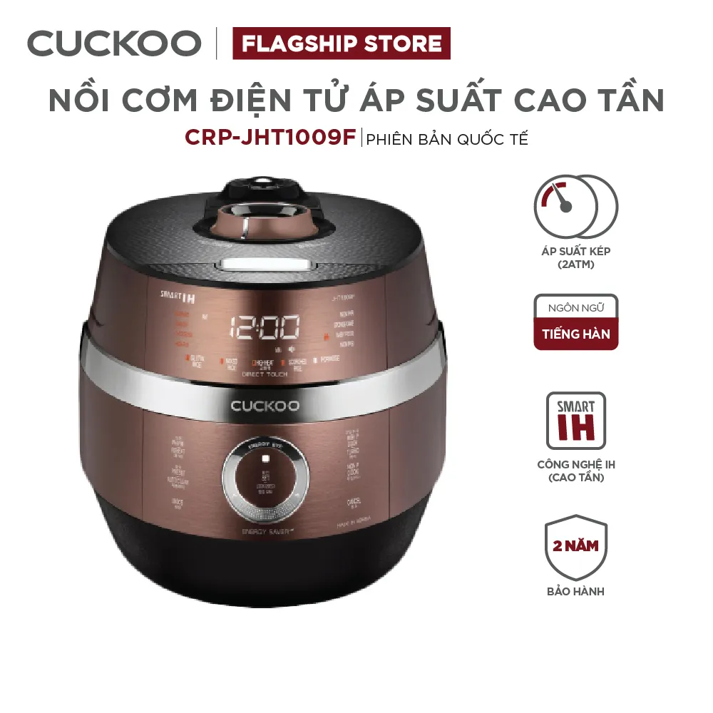 Ảnh Nồi Cơm Điện Áp Suất Cao Tần CUCKOO 1,8 lít CRP-JHT1009F - Hàng chính hãng 1