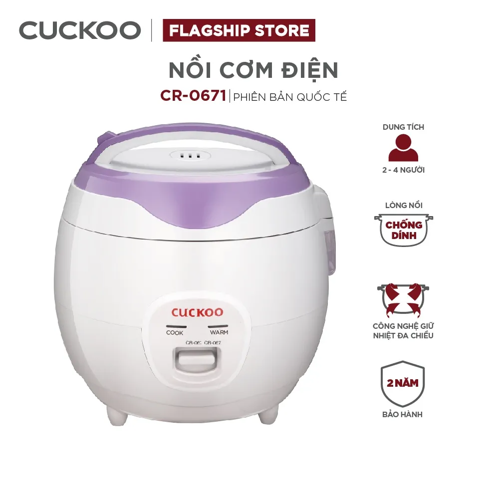 Ảnh Nồi cơm điện Cuckoo 1,08 lít CR-0671 - Hàng chính hãng 1
