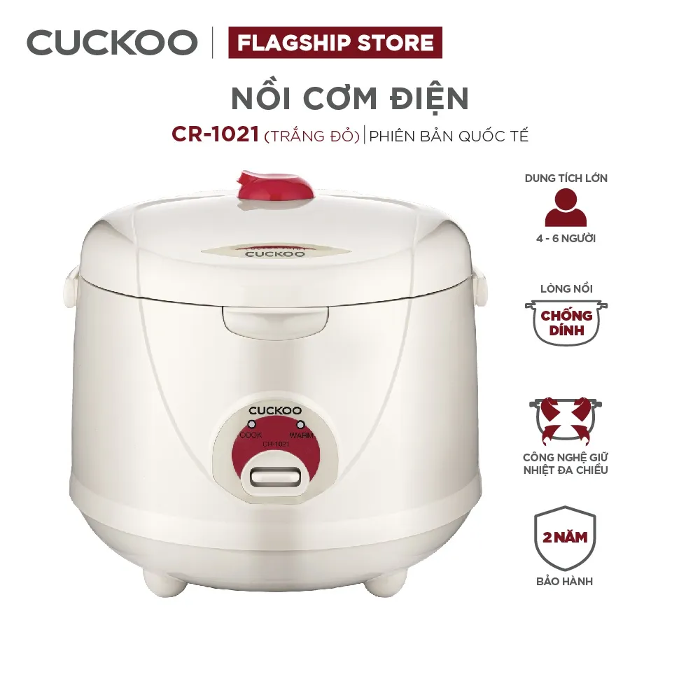 Ảnh Nồi Cơm Điện CUCKOO 1,8 lít CR-1021 nhiều màu - Hàng chính hãng - Chất lượng Hàn Quốc 1