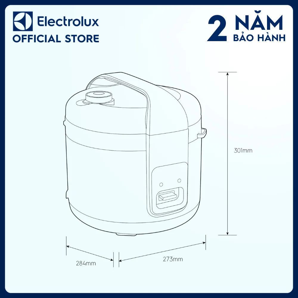 Ảnh Nồi cơm điện Electrolux 1.8L E4RC1-320P, Thiết kế đa năng, dung tích lớn 3