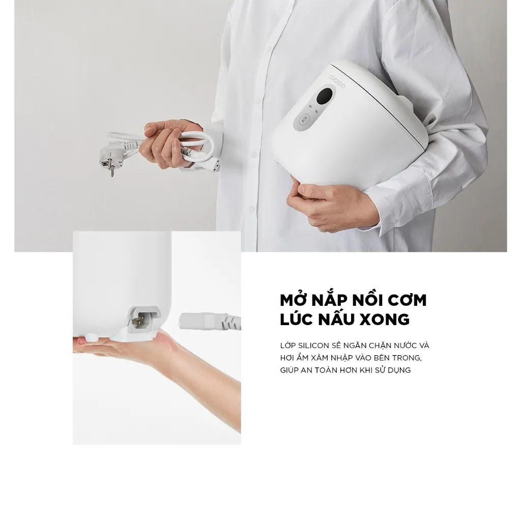 Ảnh Nồi cơm điện Mini Cuckoo 0.36L CR-0255MW - Lòng nồi chống dính - Hàng chính hãng 4