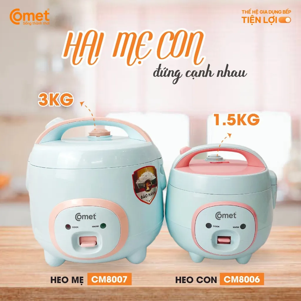 Ảnh Nồi cơm điện nắp gài 1,8L COMET - CM8007 1