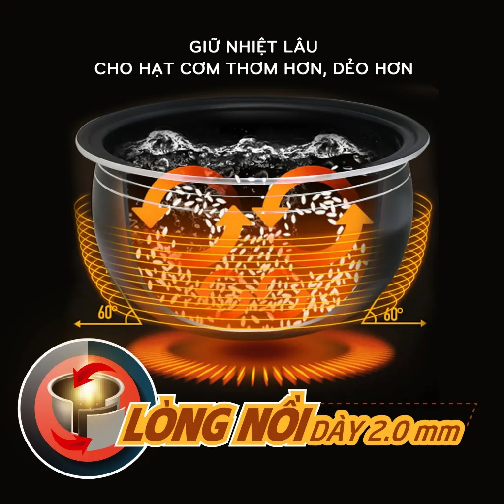 Ảnh Nồi cơm điện tử 1,8L COMET - CM8088 3