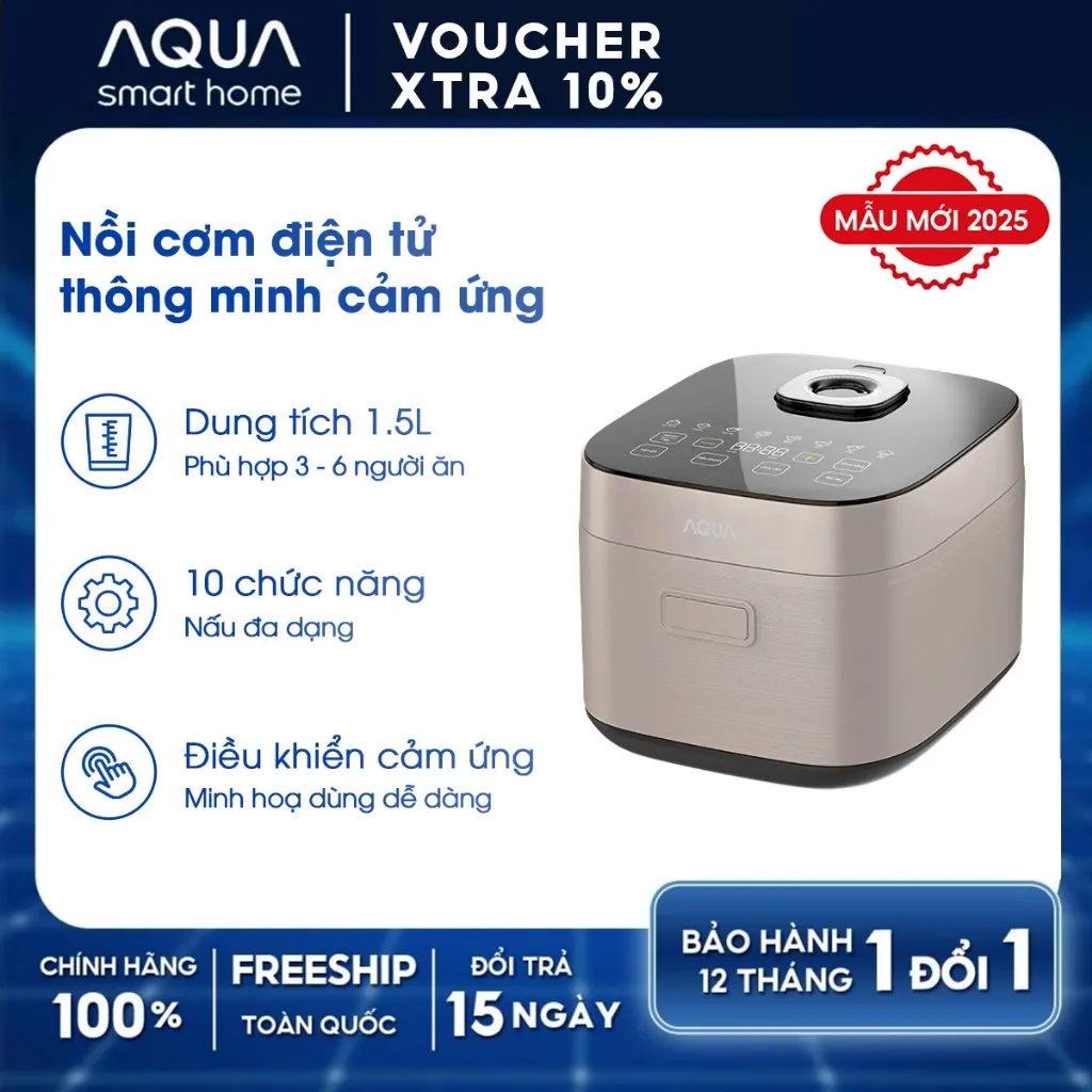 Đánh giá Nồi Cơm Điện Tử AQUA RBC401R 1.5L: Nấu Cơm Ngon, Đa Năng, Tiện Lợi