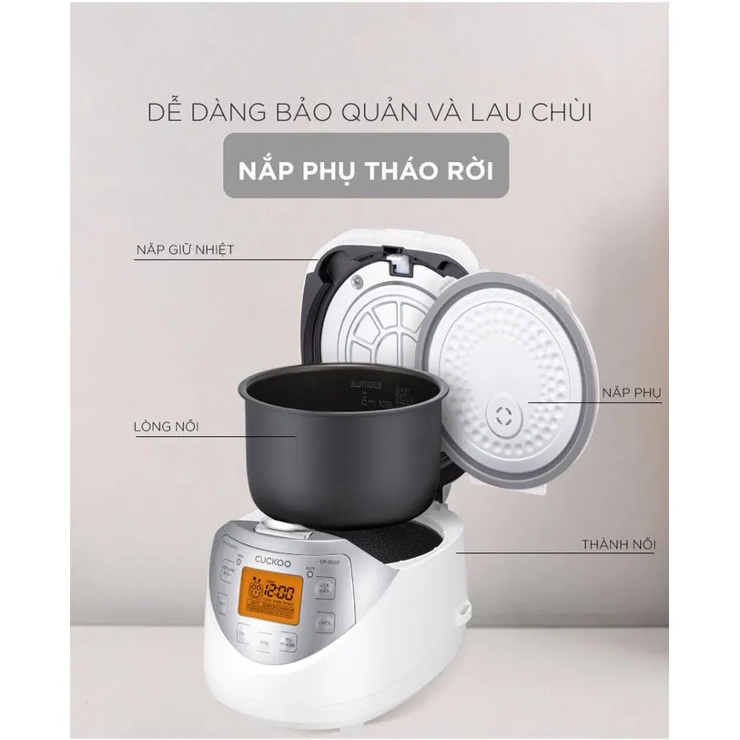 Ảnh Nồi cơm điện tử CUCKOO 1.08L lít CR-0631F - Hàng chính hãng - Chất lượng Hàn Quốc 3