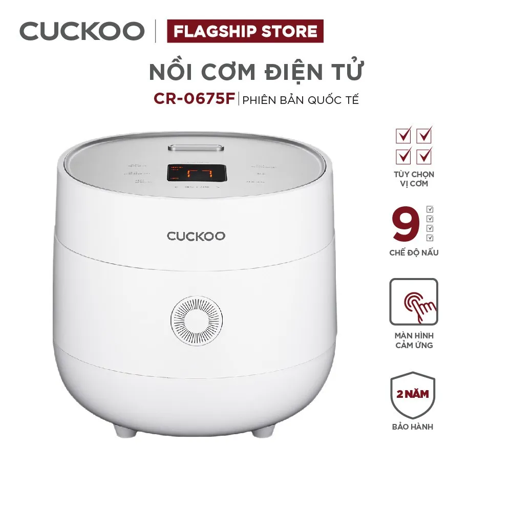 Ảnh Nồi cơm điện tử CUCKOO CR-0675F phiên bản quốc tế 1,08 lít- Lòng nồi chống dính - Hàng chính hãng 2
