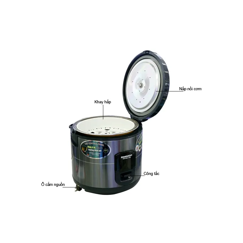 Ảnh Nồi cơm điện chính hãng Daewoo Thái Lan RC01/900-2202 - Hàng Chính Hãng 3