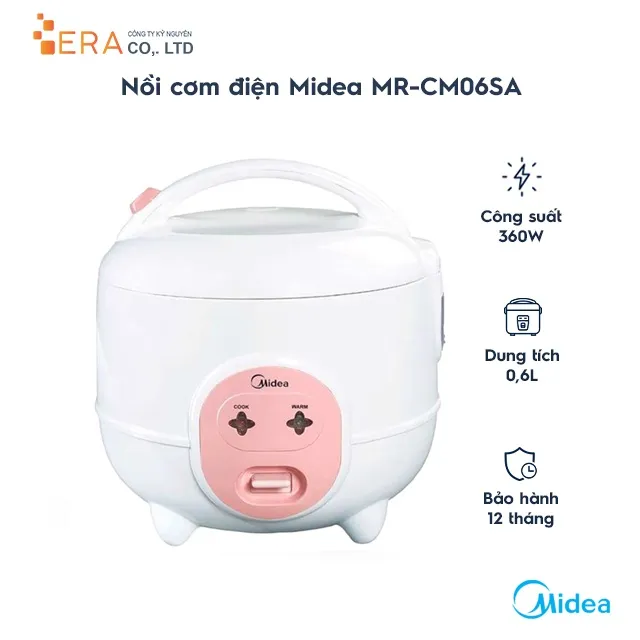 Ảnh Nồi cơm điện Midea MR-CM06SA 0.6L - Hàng chính hãng 1