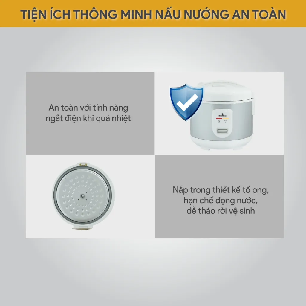 Ảnh Nồi Cơm Nắp Gài BlueStone RCB-5527 - 1,8 lít - 700W Lòng dày 1,5mm 4