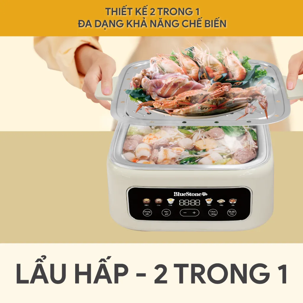 Ảnh Nồi Hấp Đa Năng BlueStone MPB-7238 - 17 lít - 1300W - Điều khiển cảm ứng 3