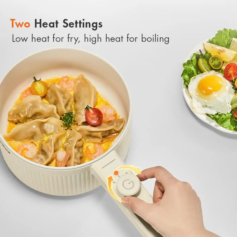 Ảnh Nồi điện đa năng dung tích 2L GAABOR EC-20E01B công suất 600W vân đá chống dính kèm xửng hấp 3