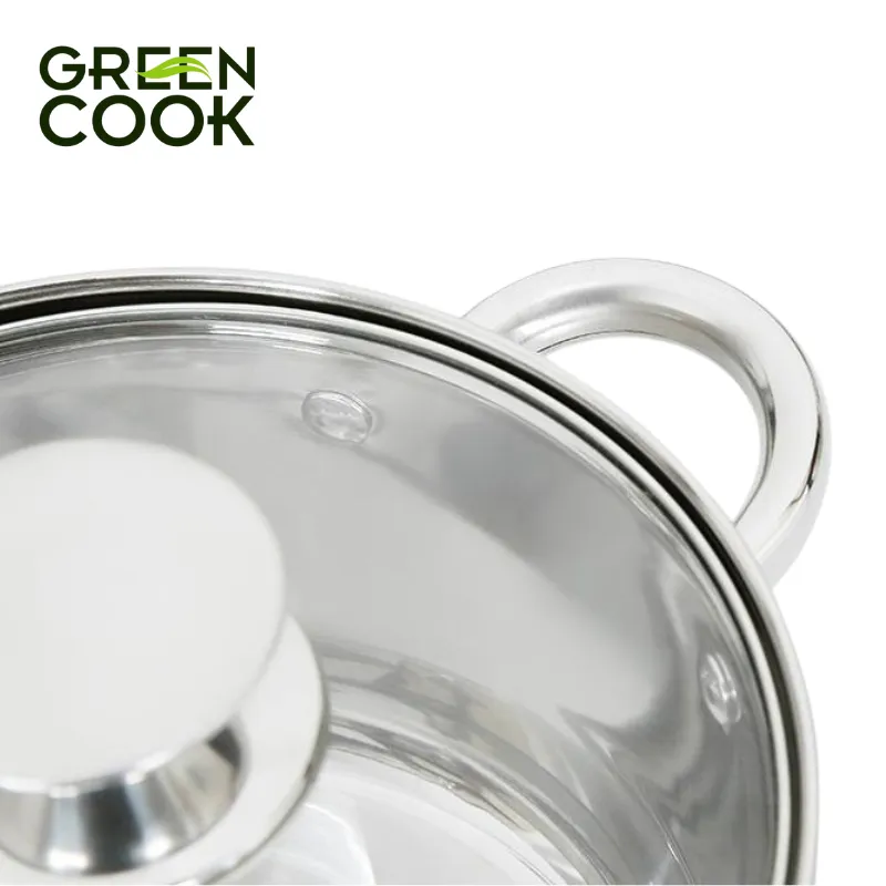 Ảnh Nồi Inox 5 đáy cao cấp PFOA free 18 cm Green Cook GCS243-18IH 1