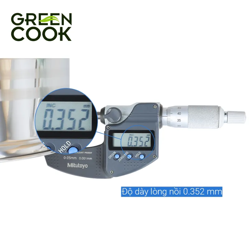 Ảnh Nồi Inox 5 đáy cao cấp PFOA free 18 cm Green Cook GCS243-18IH 4