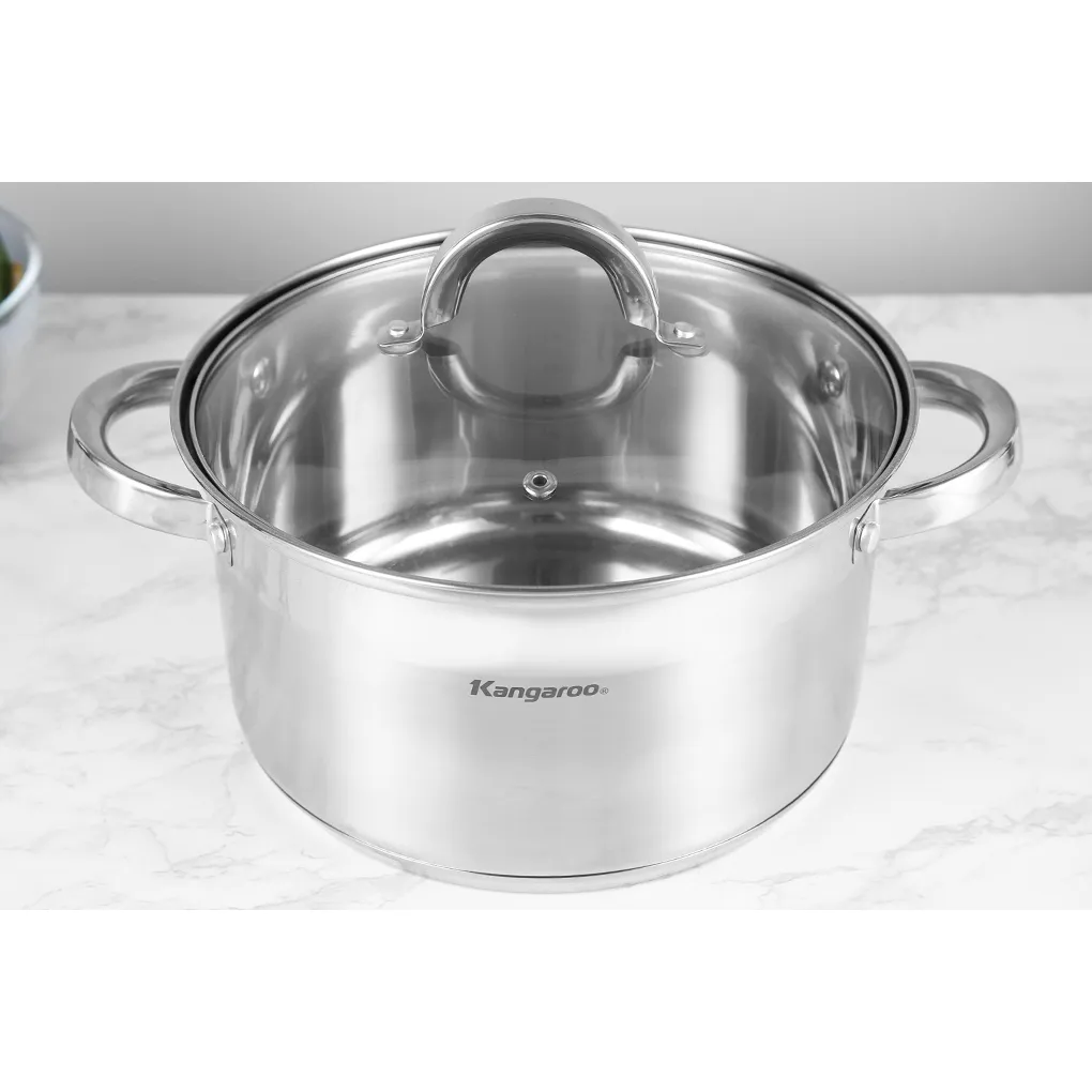 Ảnh Nồi inox đơn size 24 Kangaroo KG876L 1